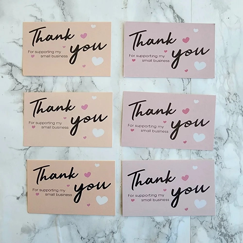 300 Pc Thank you Cards and Stickers